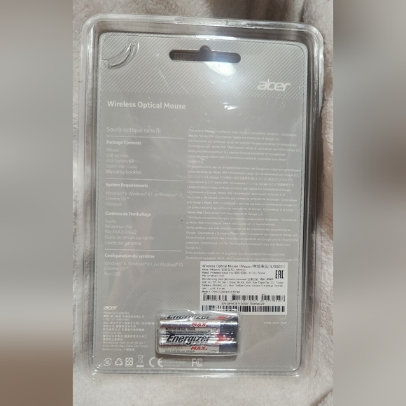 ☆NWT☆ Acer Wireless Optical Mouse - Picture 2 of 2